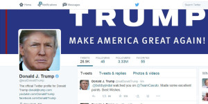 Republican candidate Twitter comparison - Trump