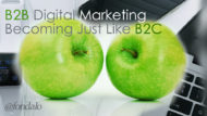 B2B Digital Marketing Becoming Just Like B2C Marketing